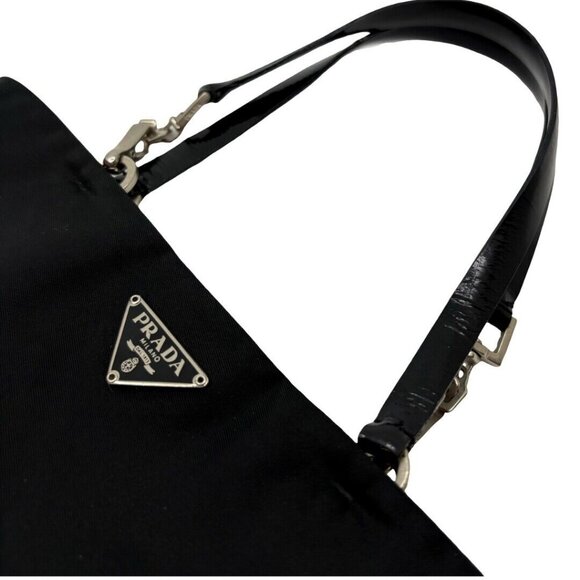 Authentic PRADA Tessuto Mini Bag Black Pink Hand Bag Nylon #36635194 - Picture 12 of 12